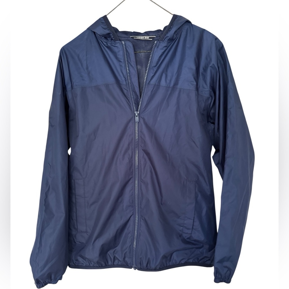 Lands' End Boys Blue Windbreaker